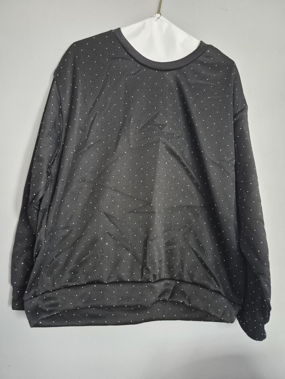 Black Polka Dot Sweatshirt